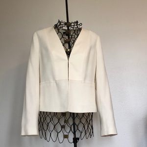 Ann Taylor Lined Cream Blazer